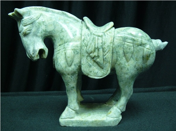 jade horse statue carving, jade horses