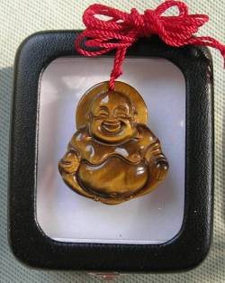Tiger Eye Buddha Pendant