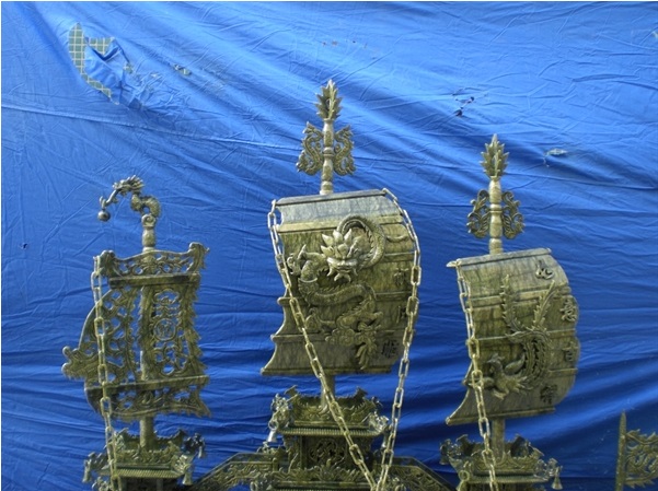 jade dragon boat, jade ship