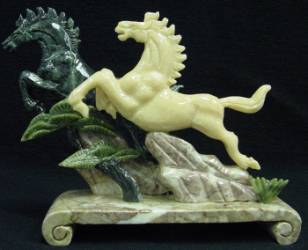 Jade Horse JADE HORSES 2 HORSE
