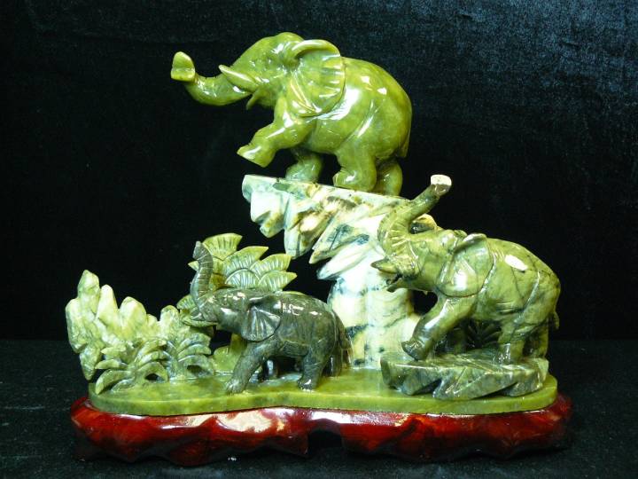 Jade Elephant statue