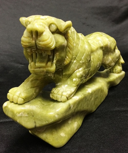 jade tiger carving