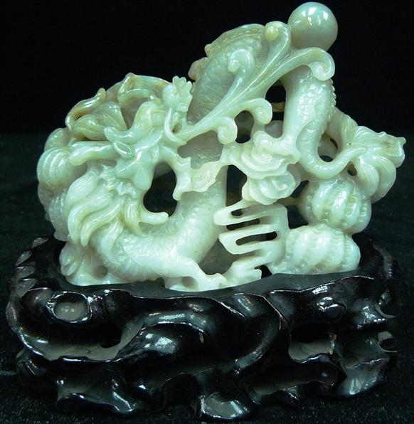 jade dragon carving