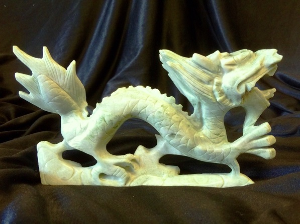 jade dragon carving