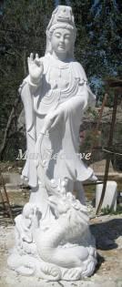 kwan yin Marble Carving Sculpture