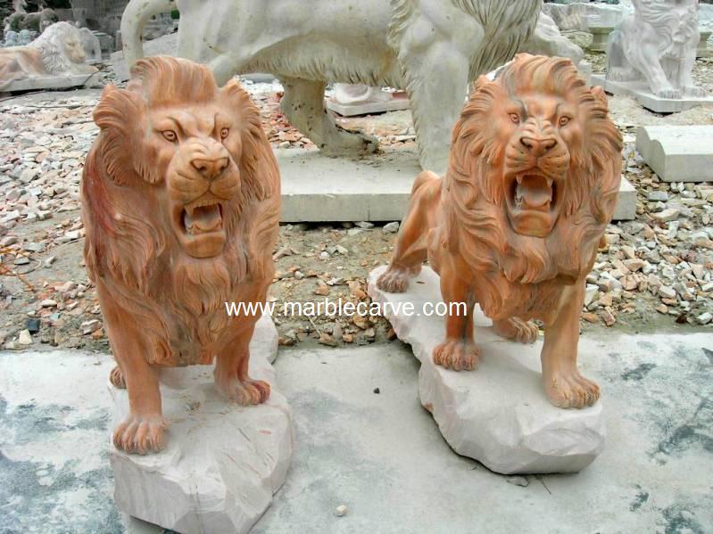 marble lions statue