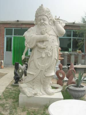 marble carving, Granite or Marble oriental Diety god Garden Landscape Carving photo