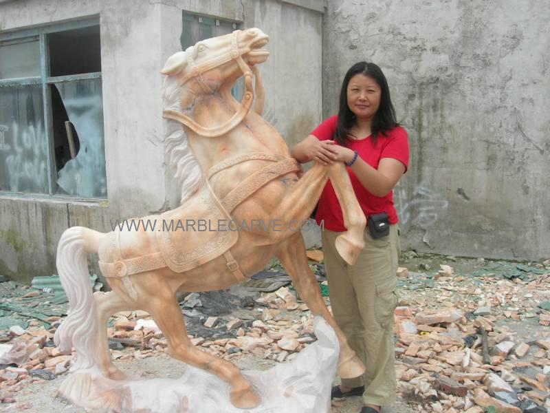 Marble Horse Carving