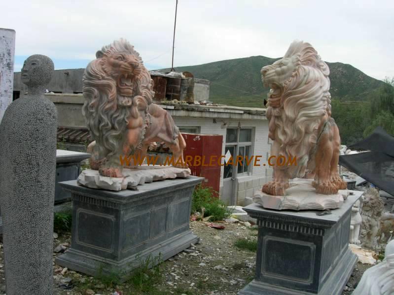 Marble Lions statue