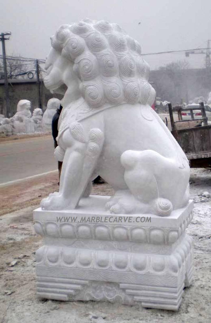 marble Foo Dog Statue