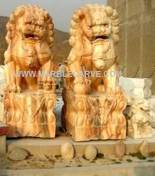  Marble Fudog Carving Sculpture Garden carvings photo image