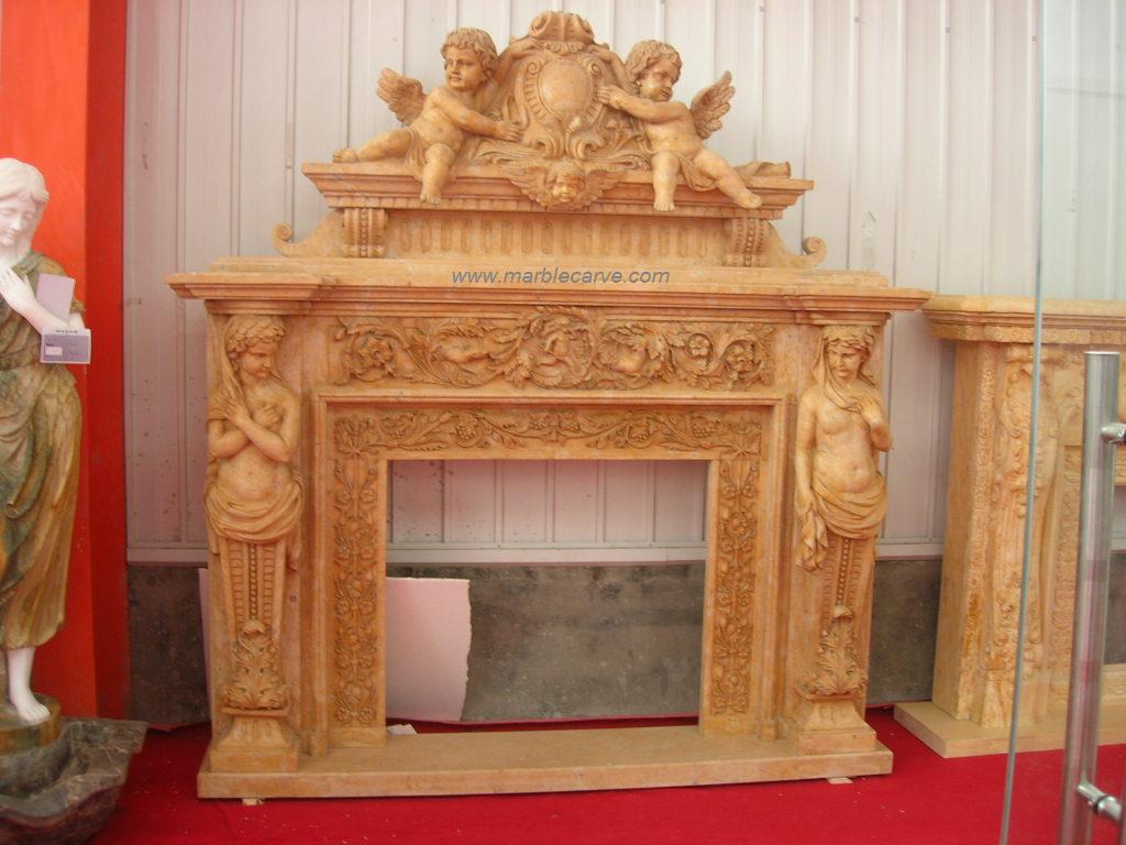 marble fireplace mantle