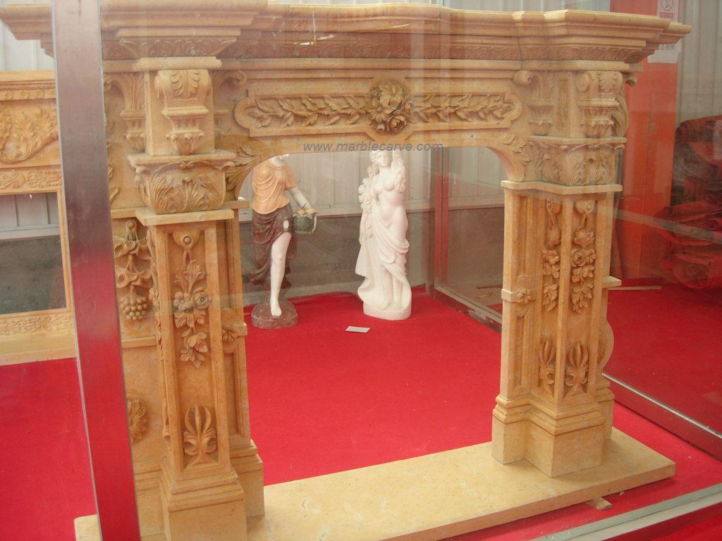 marble fireplace mantle