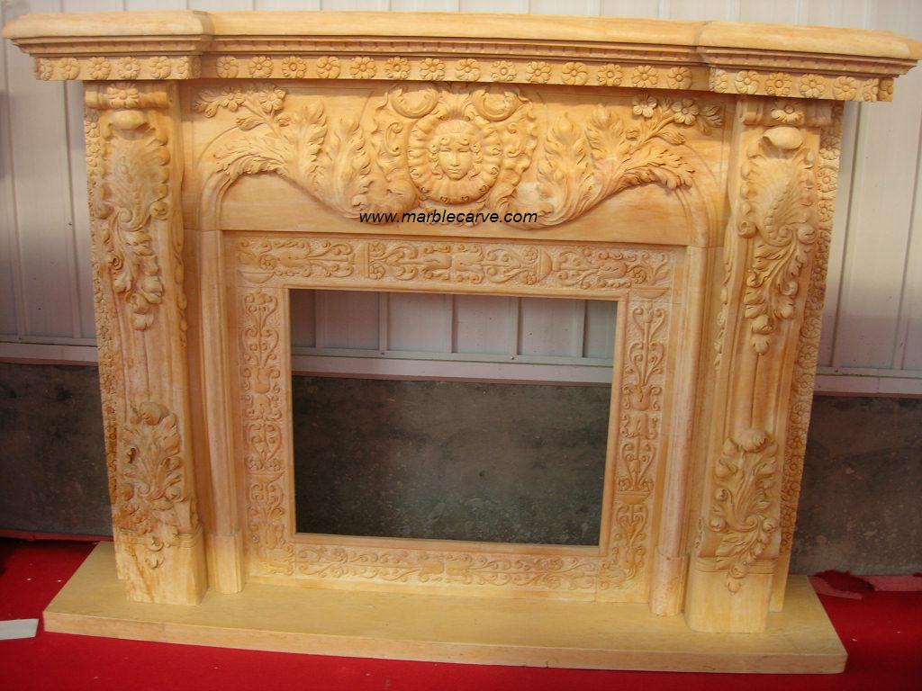 marble fireplace mantle
