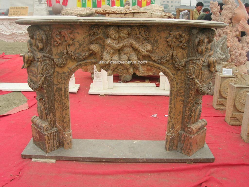 marble fireplace mantle