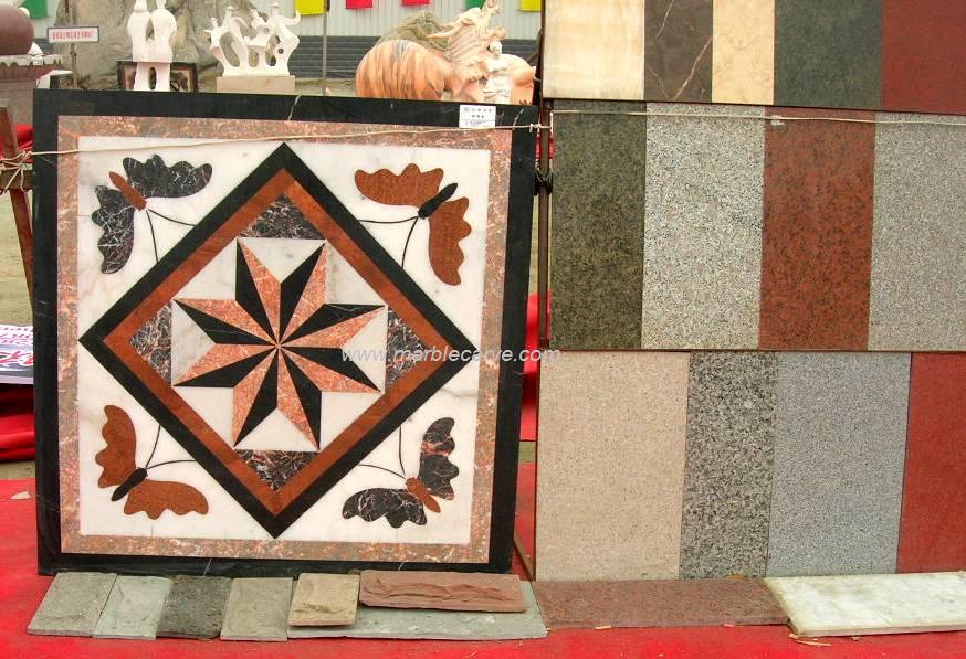 marble flooring inlay