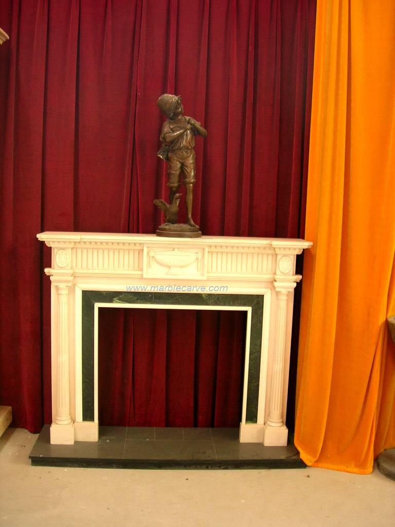 marble fireplace mantle