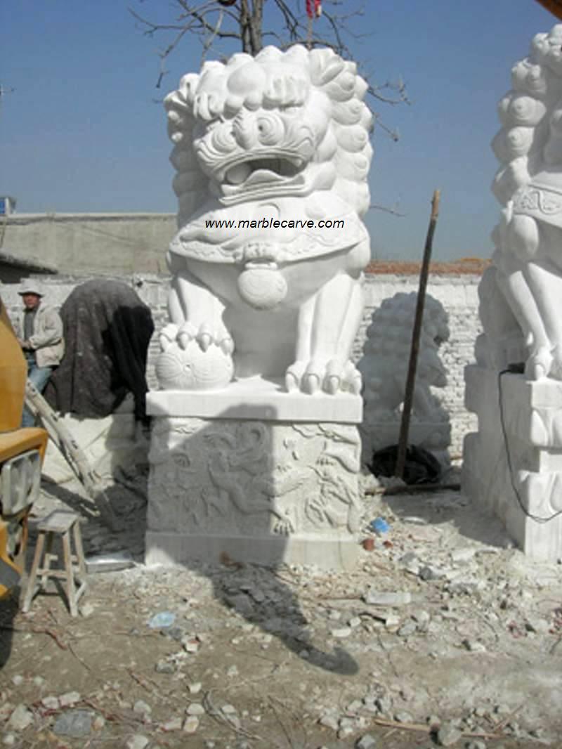 marble Foo Dogs