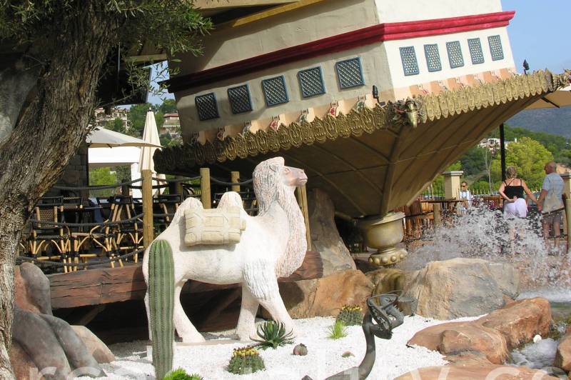marble Elephant at the house of katmandu Mallorca Spain