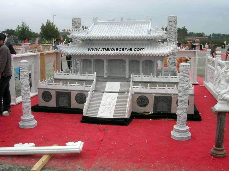 Miniature Chinese marble temple